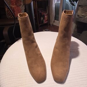 Alfani Camel Suede Ankle Boots